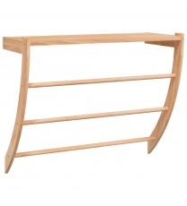 Towel Rack 23.6"x10"x19.3" Solid Wood Walnut