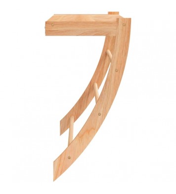 Towel Rack 23.6"x10"x19.3" Solid Wood Walnut