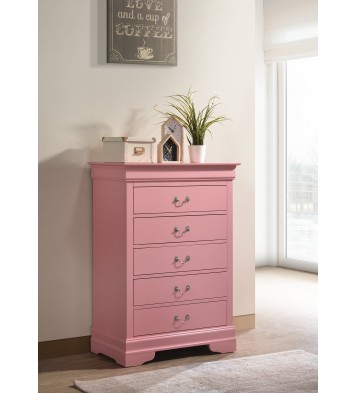 Glory Furniture Louis Phillipe G3104-CH Chest , Pink