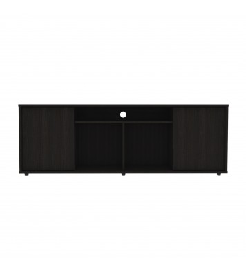 Falmouth Rectangle 3-Shelf TV Stand Black Wengue