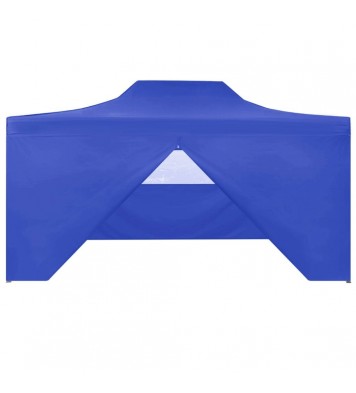 Professional Folding Party Tent with 4 Sidewalls 9.8'x13.1' Steel Blue