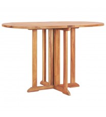 Folding Butterfly Patio Table 47.2"x27.6"x29.5" Solid Teak Wood