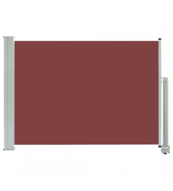 Patio Retractable Side Awning 31.5"x118.1" Brown