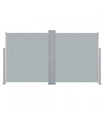 Patio Retractable Double Side Awning 66.9"x236.2" Anthracite