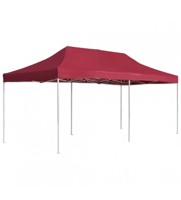 Professional Folding Party Tent Aluminum 19.7'x9.8' Wine Red