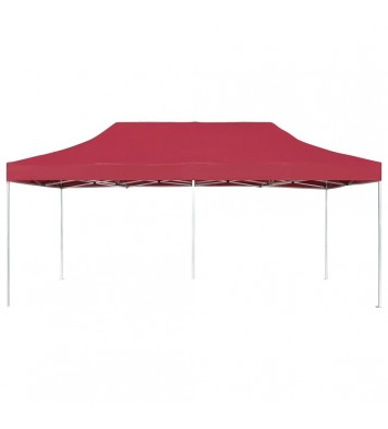 Professional Folding Party Tent Aluminum 19.7'x9.8' Wine Red