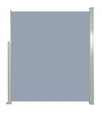 Patio Retractable Side Awning 63"x118" Gray