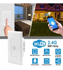 Smart WiFi Light Switch Touch In Wall Remote Controller For Alexa Google Home IFTTT