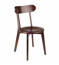 Pauline 2-Pc H-Leg Chair Set; Walnut