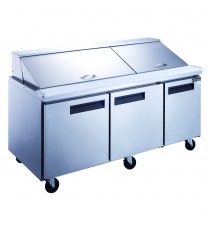 DSP72-30M-S3    Commercial SaladPrep Table  Refrigerator made by stainless steel