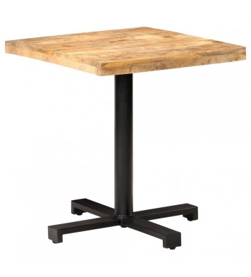 Bistro Table Square 27.6"x27.6"x29.5" Rough Mango Wood