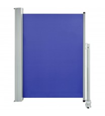 Patio Retractable Side Awning 39.4"x118.1" Blue