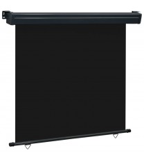 Balcony Side Awning 63"x98.4" Black