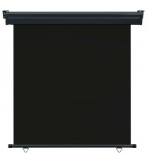 Balcony Side Awning 63"x98.4" Black