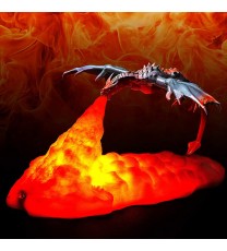 3D Printed LED Dragon Lamp Volcano Dragon Night Light Rechargeable Moon Lamps Night Lamp Teenager Room Decor Christmas Xmas Gift