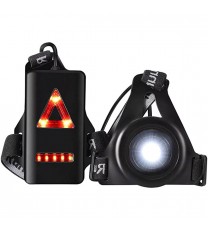 Outdoor USB Rechargeable Night Running Lights LED Chest Lamp Back Warning Light For Camping Hiking Running Jogging Outdoor Adventure