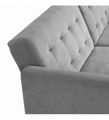 Sofa Bed Convertible Folding Light Grey Lounge Couch Loveseat Sleeper Sofa Armrests Living Room Bedroom Apartment Reading Room