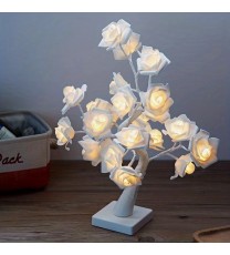 45cm/17.72inch USB Plug LED Thanksgiving Valentine's Day Rose Decoration Lamp, Party Scene Lighting Tree