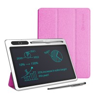 10 Inch LCD Note Book ; LCD Writing Tablet With Leather Protective Case; Electronic Drawing Board For Digital Handwriting Pad Doodle Board; School Or Office; Black