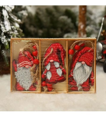 9pcs Christmas Gnomes Wooden Hanging Ornament Christmas Tree Decorations For Home New Year 2023 Gift Xmas Navidad Envio Gratis