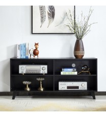 52" Wood TV Stand Console - Black