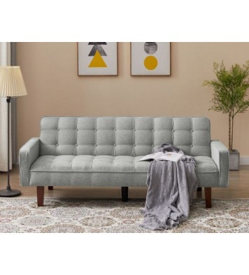 Solid Color Tufetd Sofa Save Space for Living Room