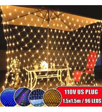 LED String Light Net Mesh Curtain Xmas Wedding Party Outdoor Christmas Lights