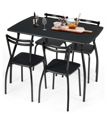 5 Pieces Dining Table Set with 4 Chairs