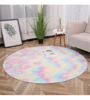 1pc, Non-Slip Plush Round Area Rug for Living Room and Kitchen - Soft and Durable Indoor Floor Mat for Home and Room Decor - 23.62 x 23.62