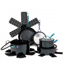 Thyme & Table Nonstick 12-Piece Cookware Set, Rainbow