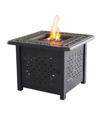 Aluminum Square Firepit Table