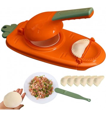 2-in-1 Manual Dough Press. Dumpling Empanada Pastries Maker