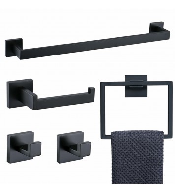 5 Pieces Bathroom Hardware Accessories Set Towel Bar Set Wall Mounted,Stainless Steel