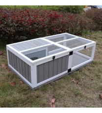 Tortoise Habitat Wooden Tortoise House w/Removable Waterproof Tray Indoor Turtle Enclosure for Small Animals Outdoor Wooden Reptile Cage