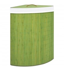 Bamboo Corner Laundry Basket Green 15.9 gal