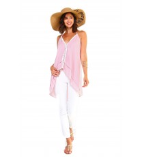 Women's Halter Flowy Layer Tank Top