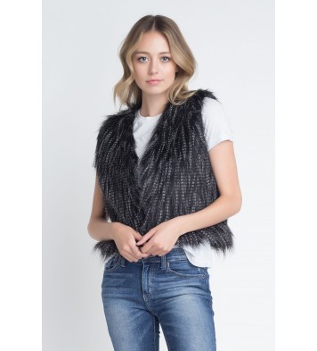 Women's Faux Fur Sleeveless Vest