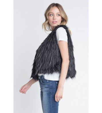 Women's Faux Fur Sleeveless Vest