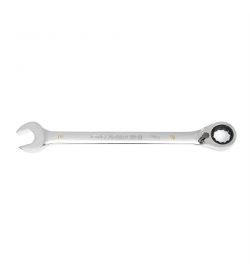 19mm 90-Tooth 12 Point Reversible Ratcheting Wrench