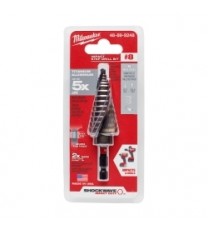 1/8" - 1" shockwave imp step drill bit, #8