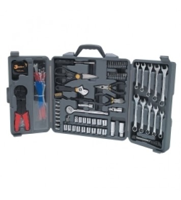 Tool set 265pc tri-fold w/cable ties