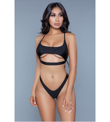 1975 Gianna 2 Piece Swimsuit Black