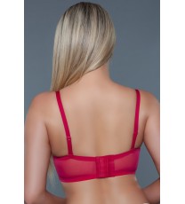 2217 V Neck Bralette Fuchsia