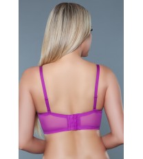 2217 V Neck Bralette Magenta