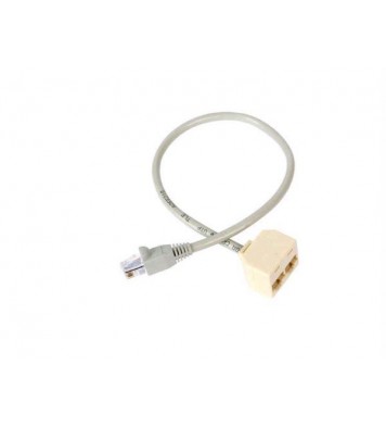 This 2-to-1 rj45 splitter cable adapter increases the number of rj45 network con