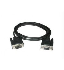 6ft db9 m/f serial rs232 extension cable - black