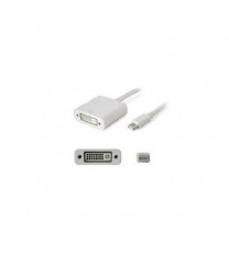 Addon 8in mini-displayport male to dvi-i (29 pin) female white adapter cable