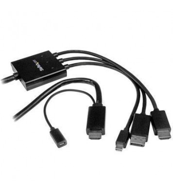 Connect your hdmi, displayport, or mini displayport laptop to an hdmi display or