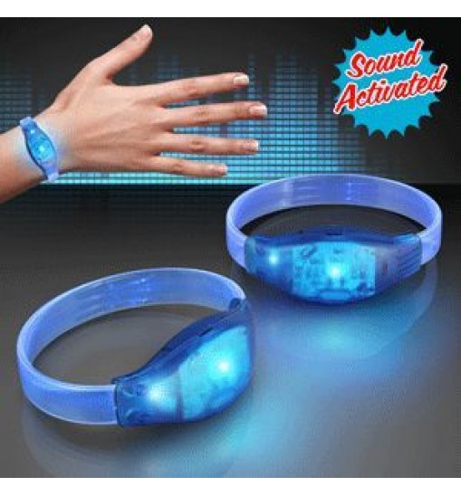 Sound Activated Blue LED Bracelet