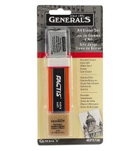 General Pencil Company Eraser Set 3-Pack